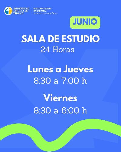 Sala de estudios 24 horas 2026.